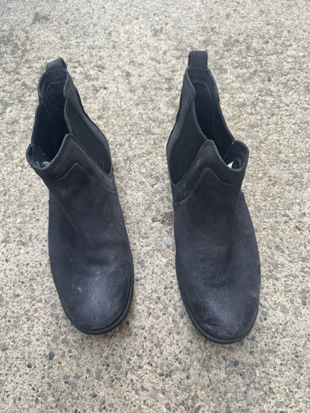 UGG Black Suede Ankle Boots
